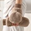 Warm Fingerless Mittens Knitted Cuffs Flip Top Gloves New Winter Gloves  Winter Wear