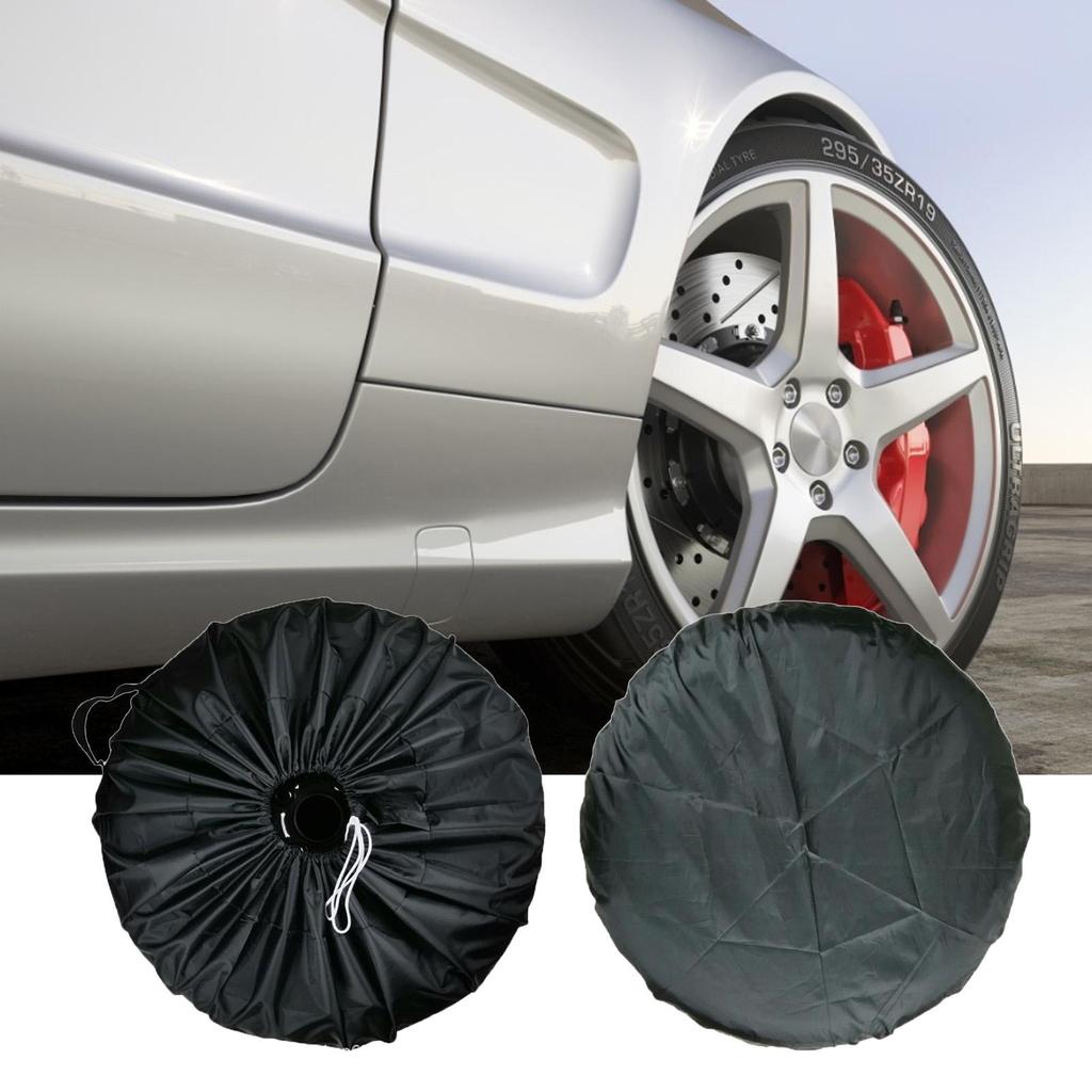 Oxford Cloth Tire Cover Universal Spare Tire Cover Car Tire Dust Protection Cover Protective Storage Bag