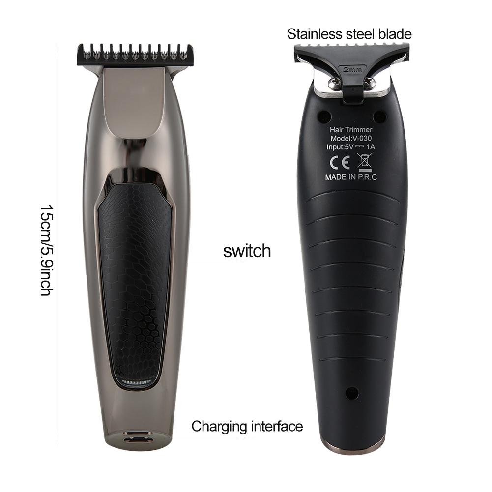VGR USB Portable Electric Hair Clipper Hair Trimmer Beard Clipper Hair Shaving Tool