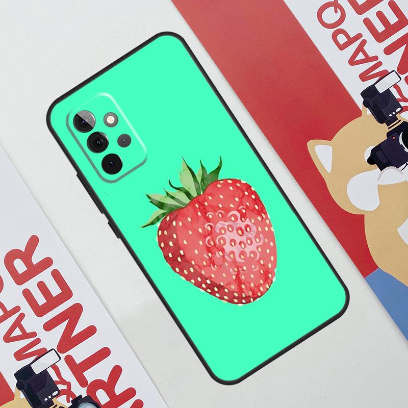 Strawberry Case For Samsung Galaxy A06 A16 A36 A56 A55 A35 A33 A53 A13 A23 A17 A54 A34 A14 A52 A32 A15