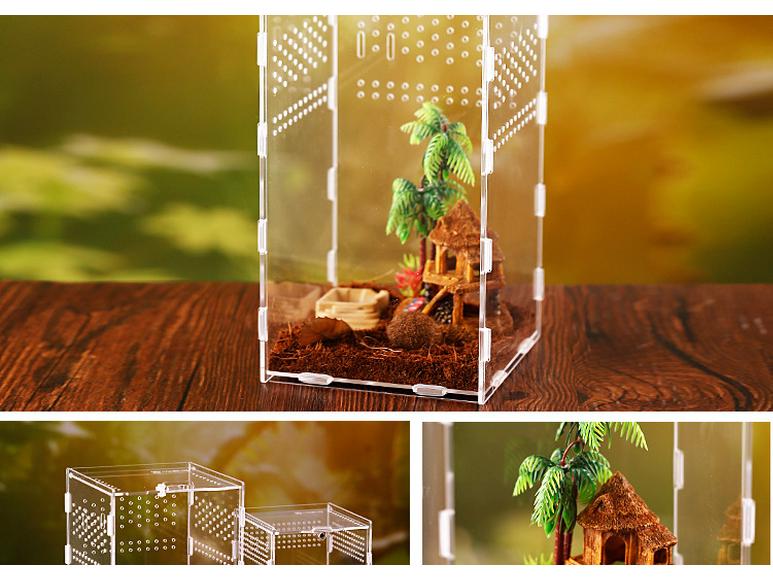 Προηγμένο Ακρυλικό Τεράριο Αναπαραγωγής Ερπετών - 360° Υψηλή Διαφάνεια