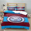 3PCS Football Club Ham-worthy Homes Bedding set,Ideal For1pc Duvet Cover And 2pcs Pillowcases Perfect for Christmas,Ideal for Bedroom, Dormitory