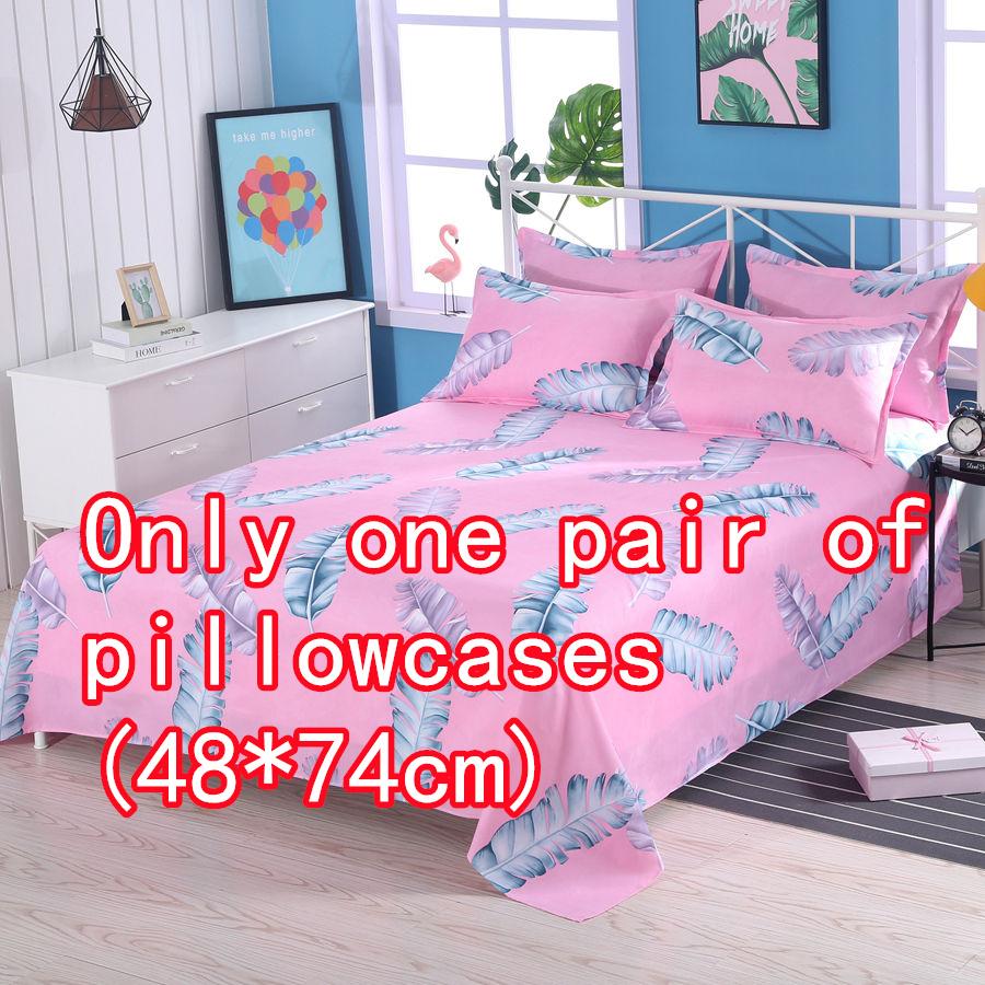 

Щільні для шкіри матові простирадла, потовщене двоспальне односпальне ліжко, різноманітні специфікації простирадл для всіх сезонів pillowcases (48*74cm)