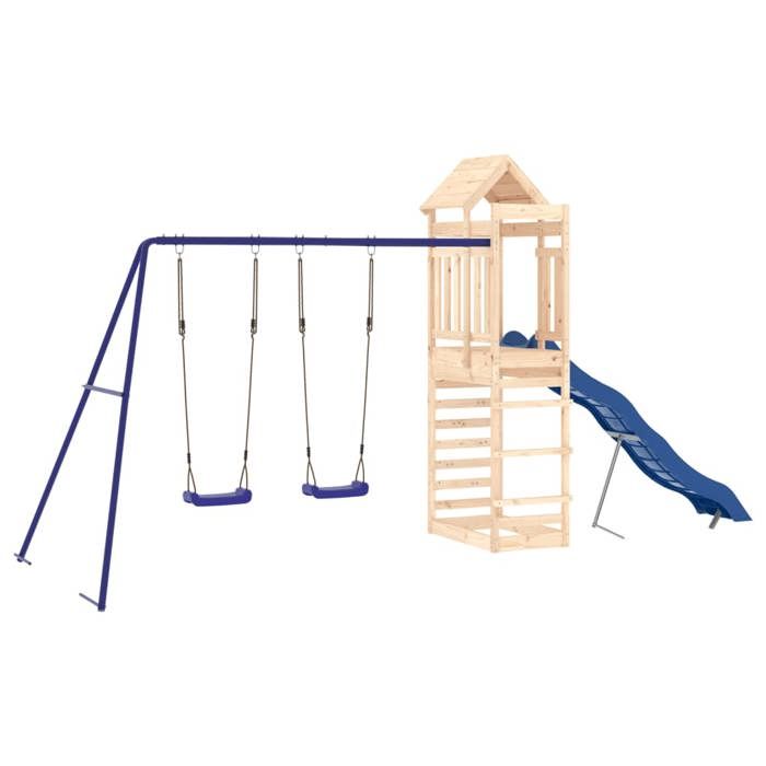 VidaXL Outdoor Playground Solid Pine Wood, Play Set, Wooden Play Set, Playground Set 3156976
