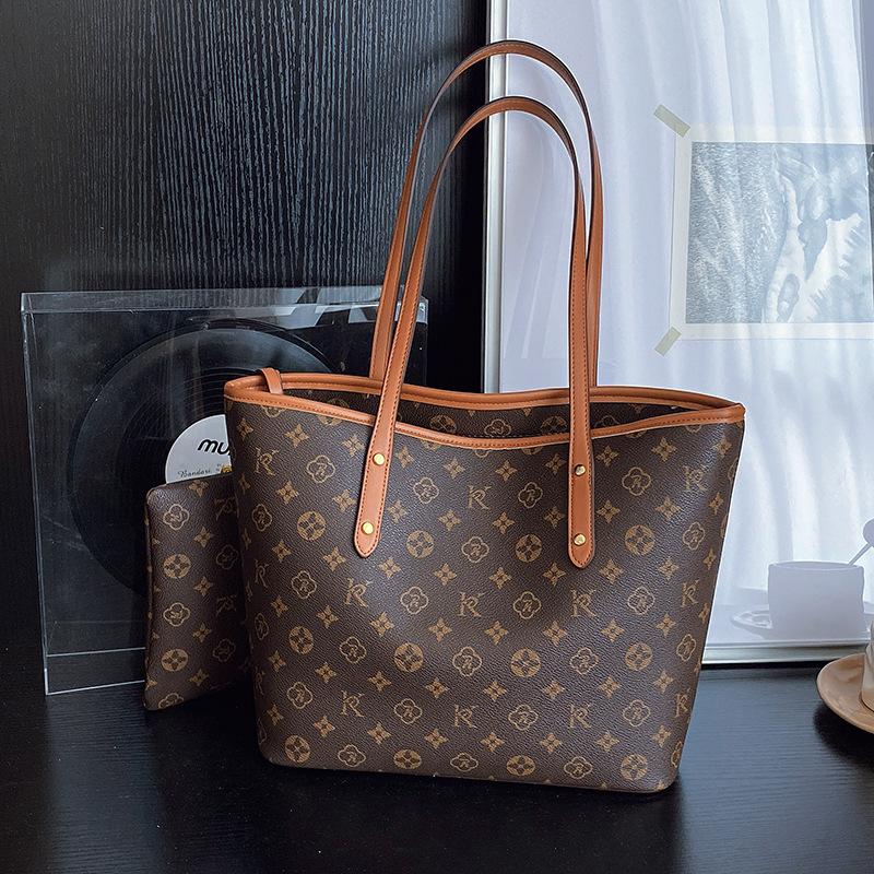 Bag Women's Four Seasons New Fashion Letter Printed Tote Bag Versatile Large Capacity Shoulder Handbag