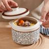 ZISIZ Underglaze Retro Ceramic Steaming Stew Pot