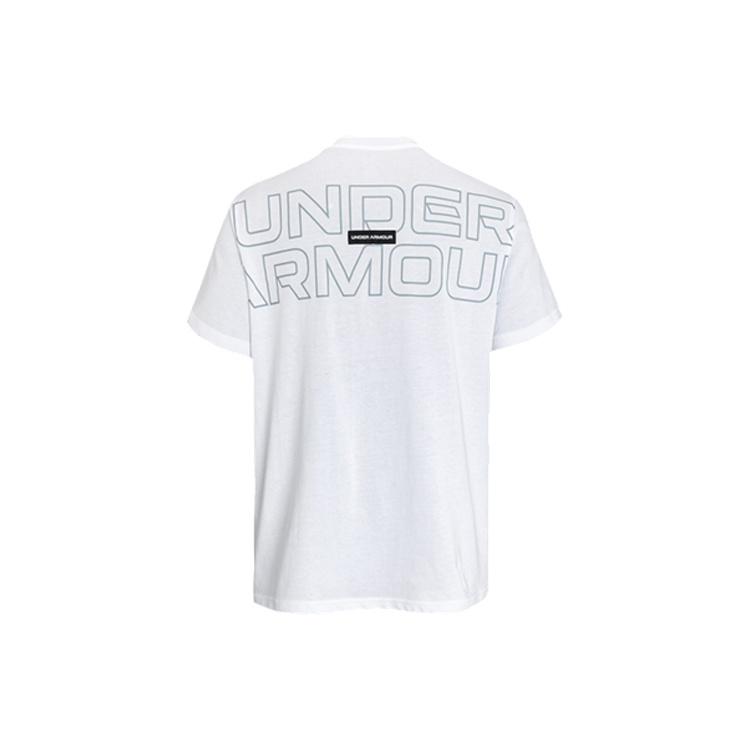 Under Armour Outline Heavyweight Short Sleeve T-shirt  White  Men s 1379109-100