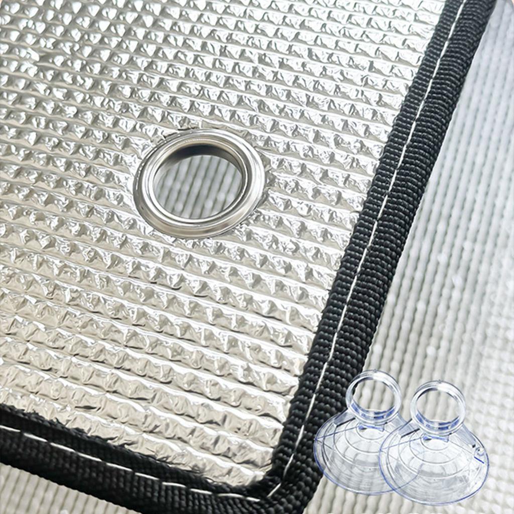 Aluminum Foil Insulation Film For Window Covering Sun Blocking Reduces Glares Enhances Privacy Home Office Car Use