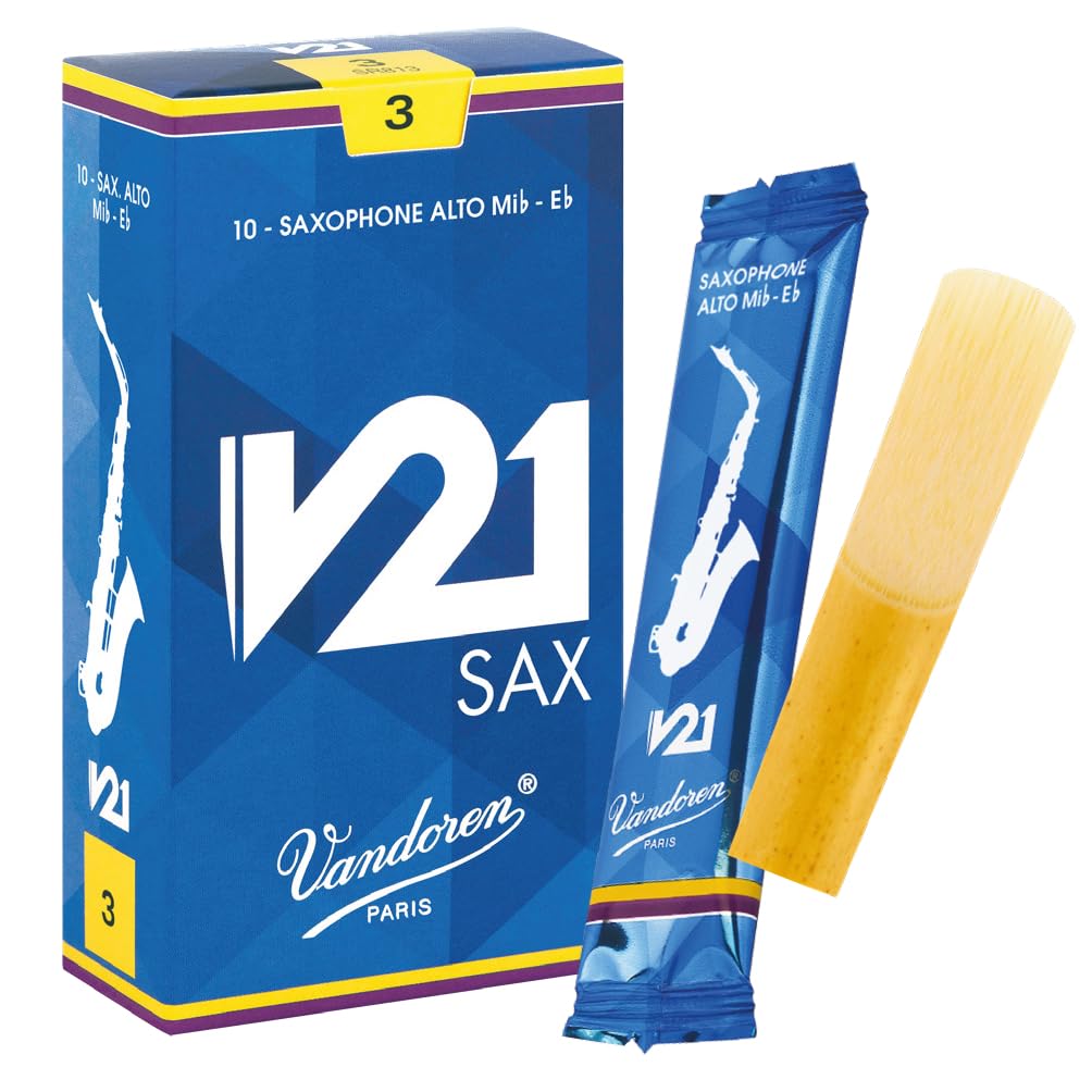 

Vandoren Alto Saxophone Reed V21 3 Hardness (10 pieces)