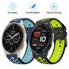 Two Tone for Garmin Approach S50 Breathable Round Hole Strap Suitable with Garmin Vivoactive 6/Forerunner165/168/245/645