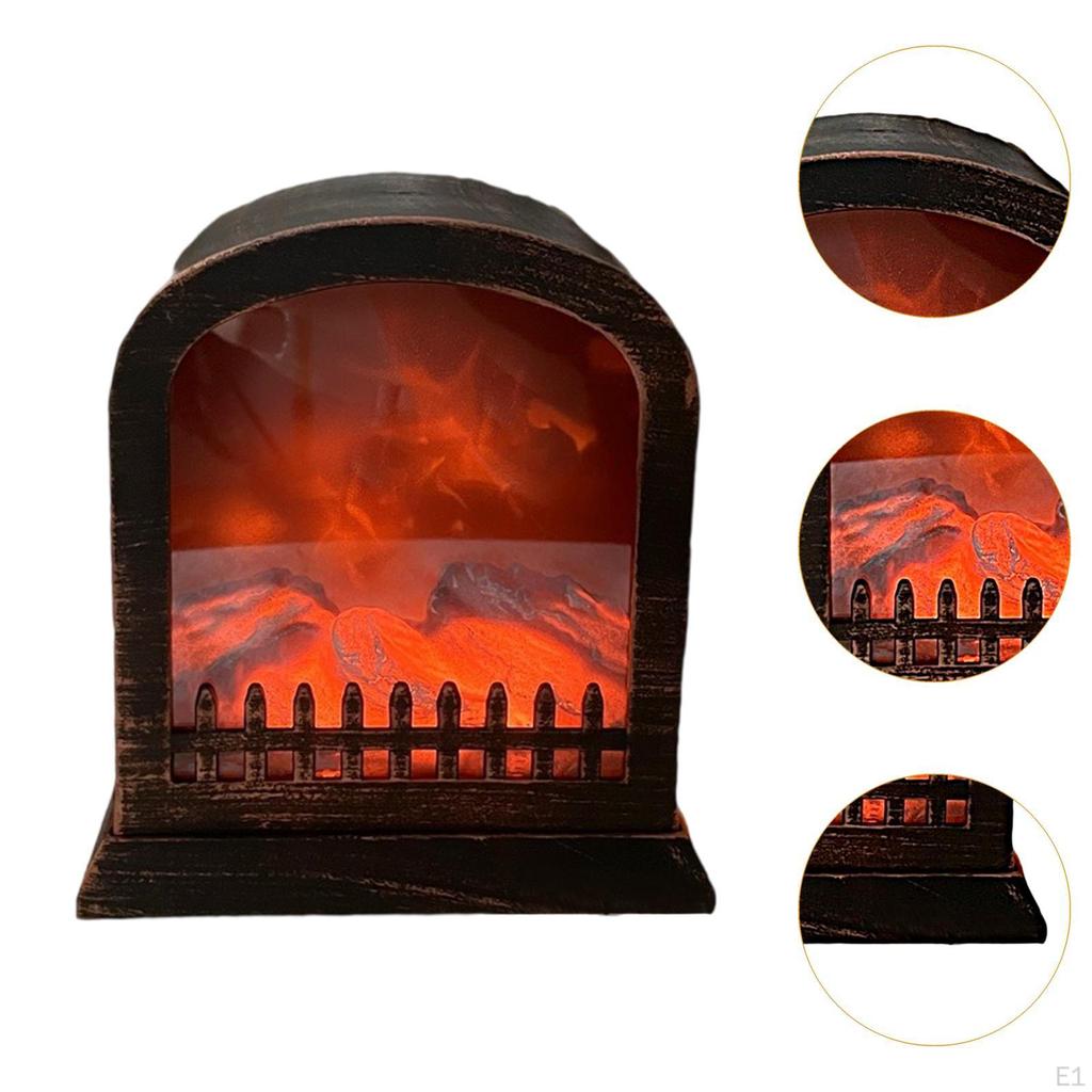 Fireplace Lantern, Simulation Lamp, Light for Bar Decor Outdoor