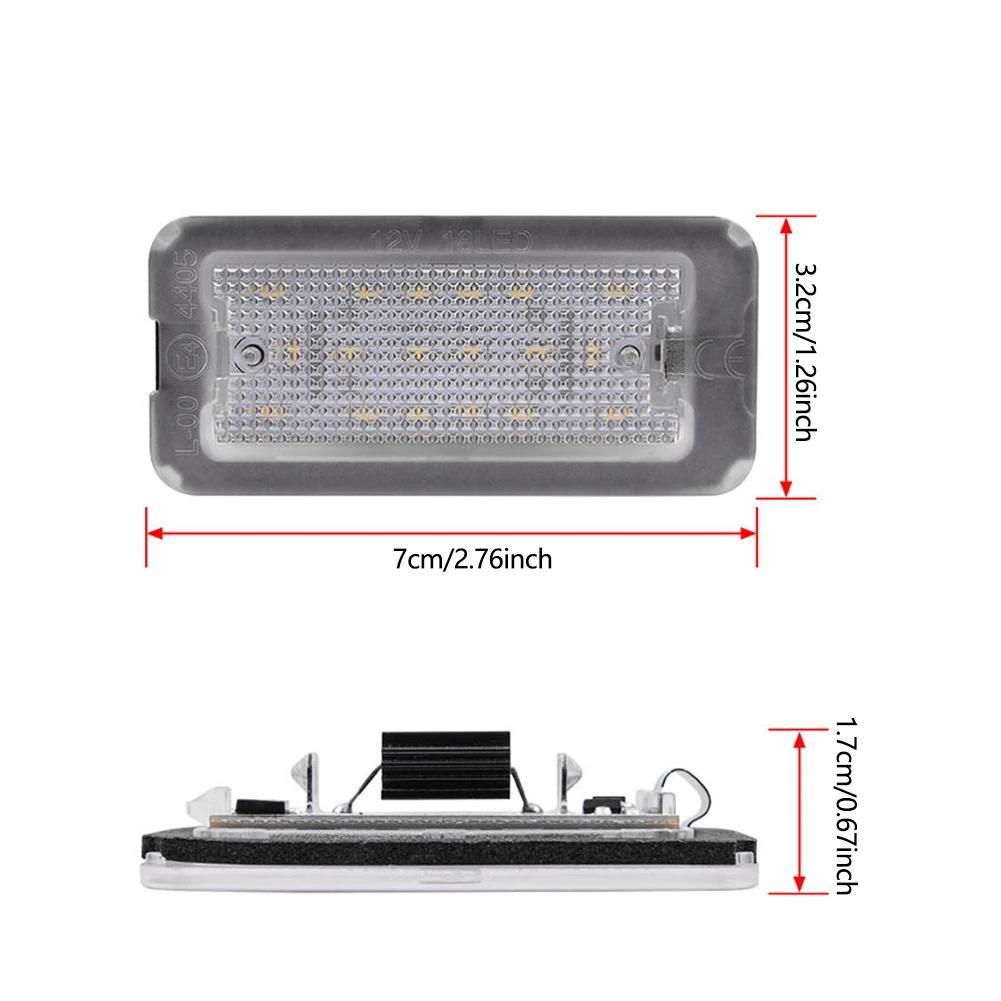 1/2Pcs LED License Plate Light for Fiat 500/Abarth 500C 2007-2016 Canbus Error-Free Car Lamp Replacement Parts