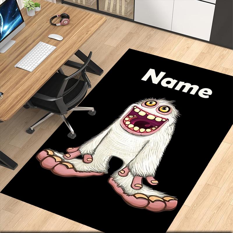 Tappeto Stampato Personalizzato My Singing Monsters Playground, per Sedia da Ufficio Soggiorno Camera da Letto Cucina Decorazioni Regali.