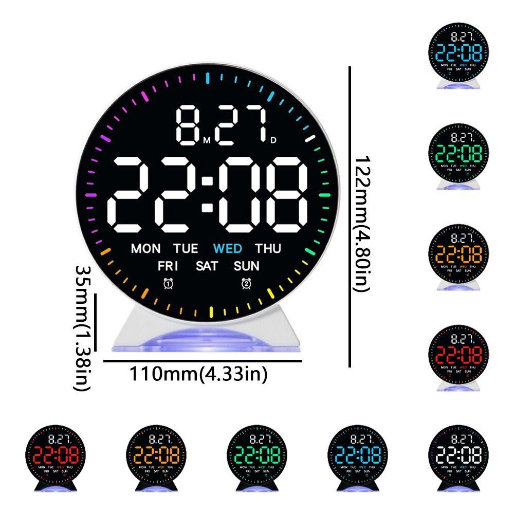 Date Week Electronic Clock High-definition Digital Desk Clock Table Clock  Home Office