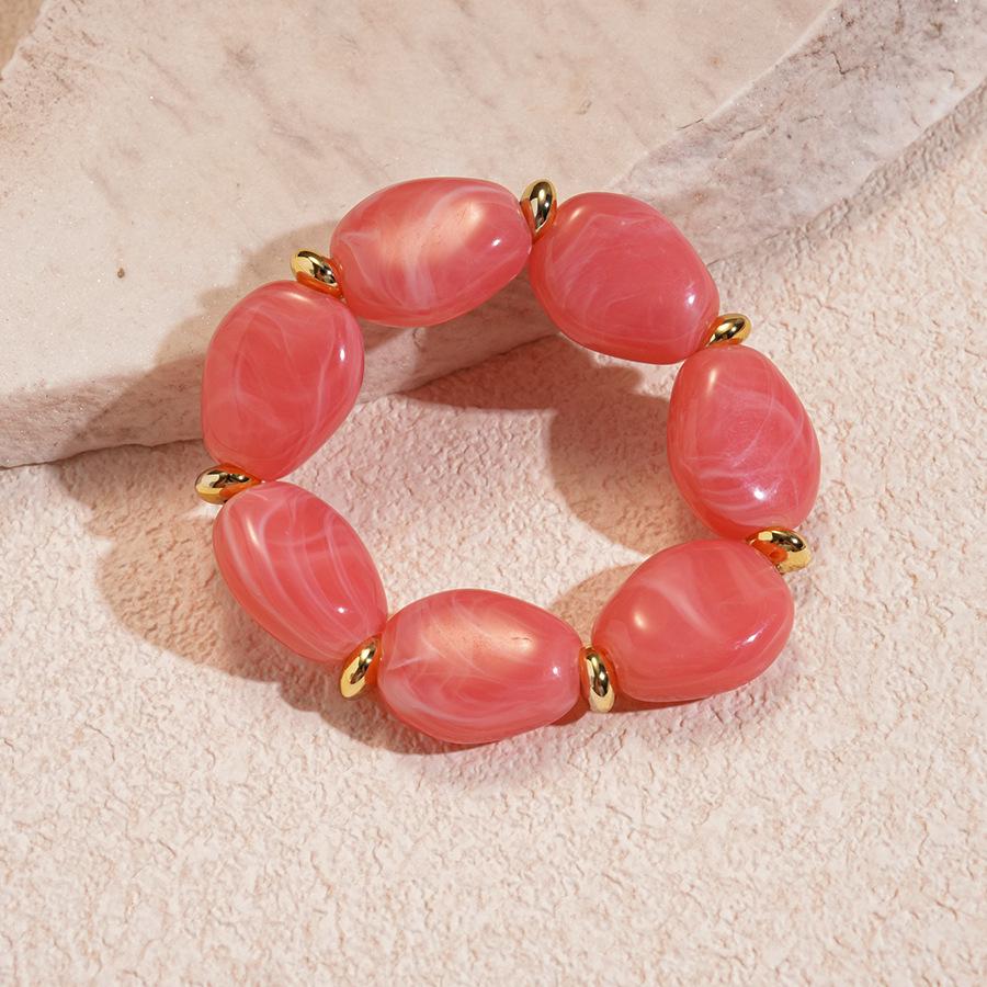 Minimalistyczna bransoletka z żywicy w kolorach gradientowych: Świeża, Słodka, Wszechstronna Bransoletka dla Kobiet