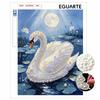 Pearl Swan Moonlight Painting Kit Painting Art Handmade Diy Home Decoration Painting