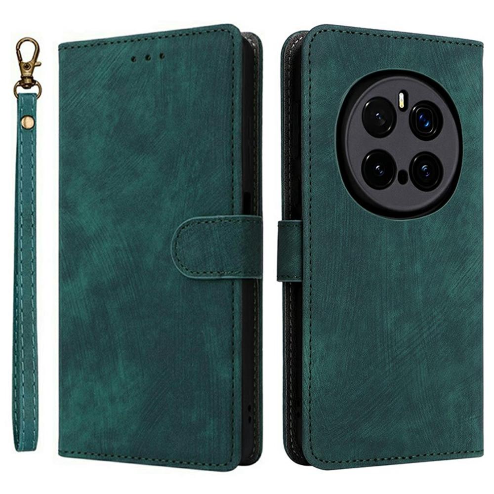 

Для Honor Magic7 Pro 5G Чехол-кошелек с RFID-блокировкой, чехол из ПУ кожи, подставка, просмотр Green