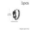 Retro Zircon Snake Knot Hoop Earrings for Men Women,Cool Punk Male Piercing Metal Earring Jewelry Gift