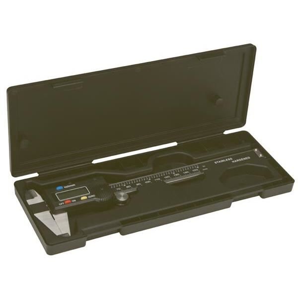 Pied à coulisse numérique - 150 mm - Acier inoxydable - Mesure intérieur/extérieur/profondeur