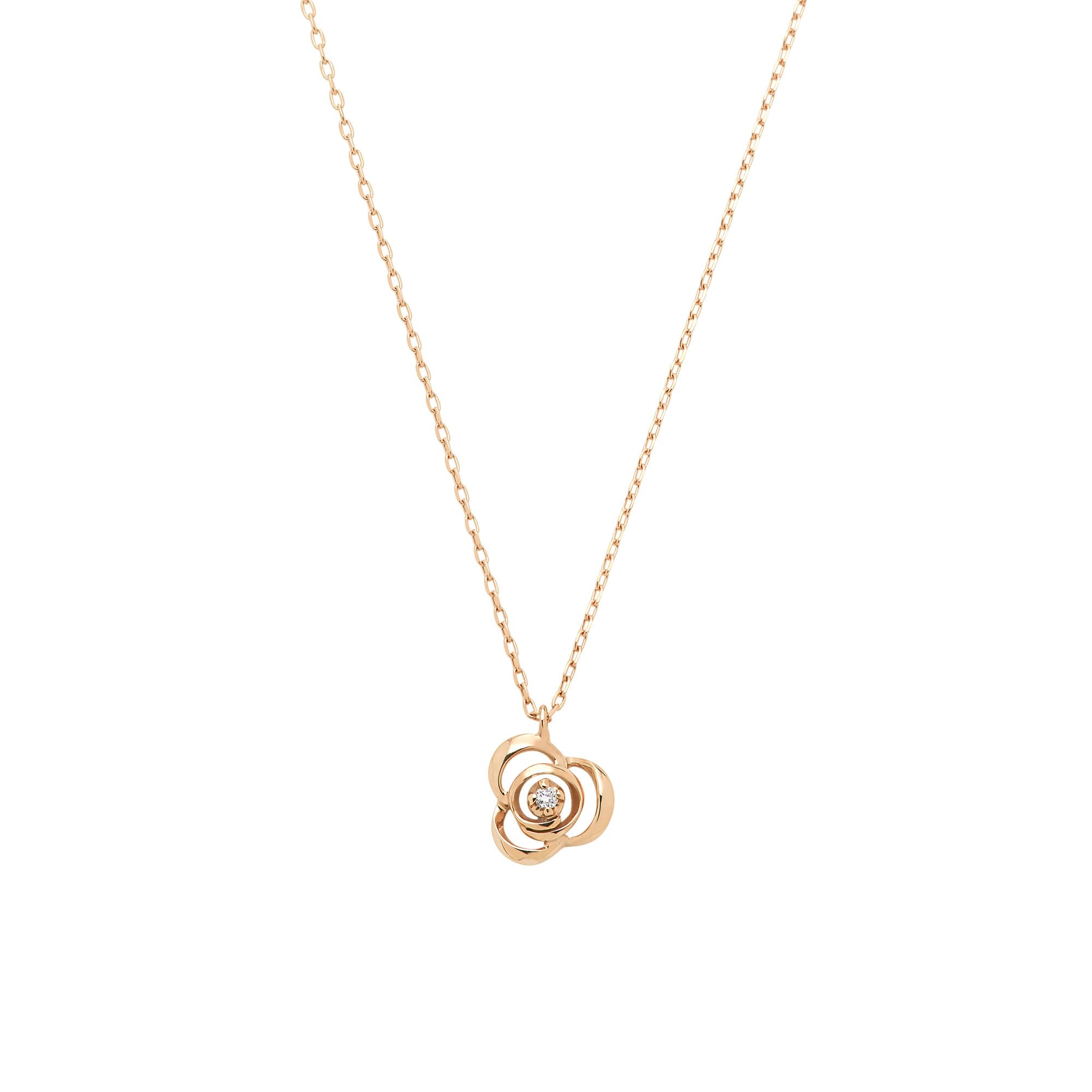 

Necklace K10 Pink Cold Diamond Christine Rose AJAN132440DI [Official] [Vendome Aoyama]