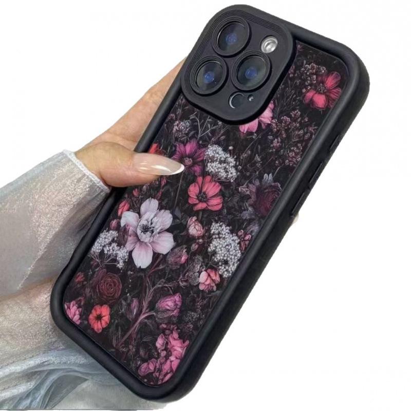 Blooming Flowers Phone Case for Apple iPhone 13-17 Pro Max - Japanese Korean Design