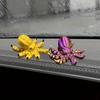 1pc Banana-Inspired Jointed Octopus Car Dashboard Ornament Sculpture, Colorful Car Ornament Collectible, Unique Banana Design