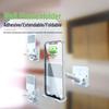 Foldable Retractable Wall Mount for Phones: Ideal for Binge-Watching in Kitchen or Bathroom