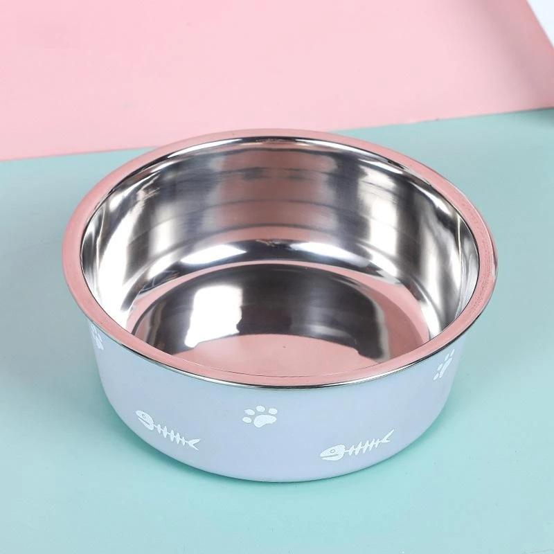 Stainless Steel Pet Feeders Non-slip Dog Bowls For Small Medium Large Dogs Pet Cat Feeder Bowls And Drinkers Dogs Accessories