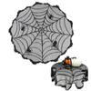 Round Spider Web Tablecloth Black Spiderweb Lace Tablecloth Table Runner   Halloween Decoration