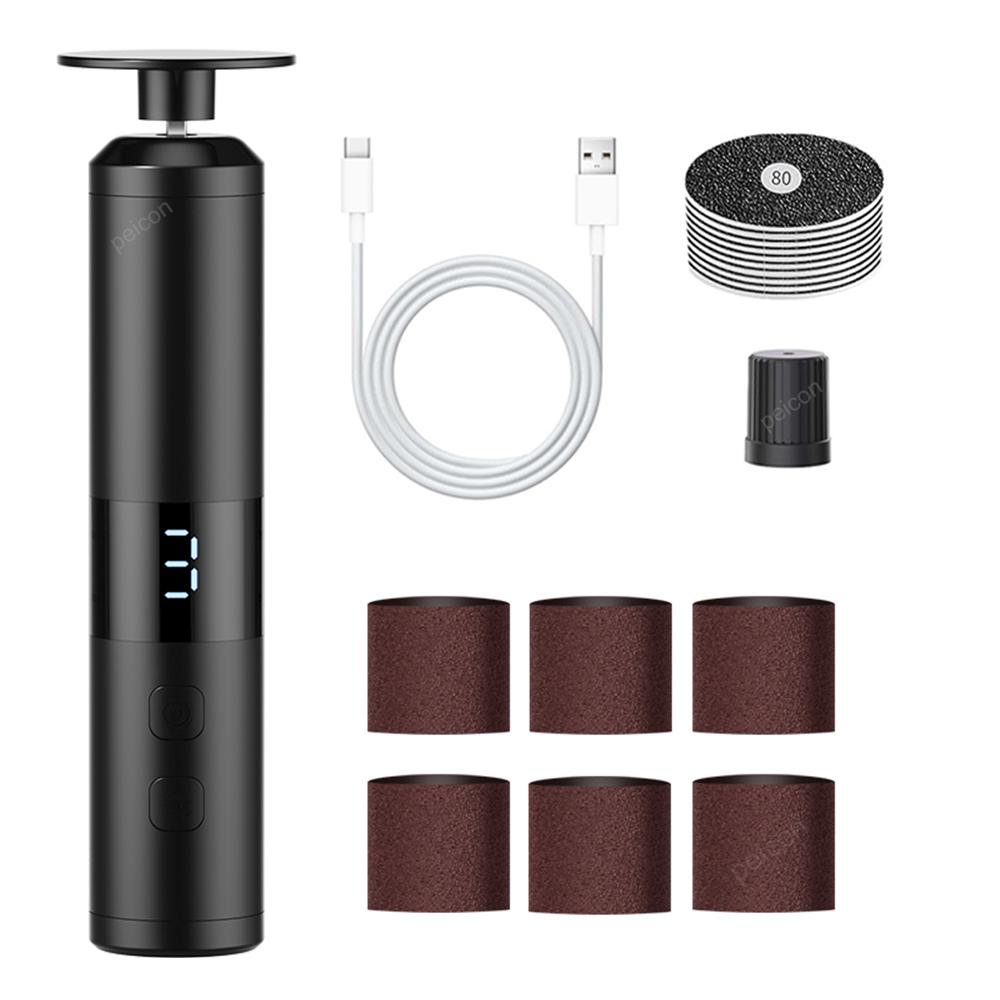 Electric Foot Grinder Foot Exfoliation Sander Electric Callus Remover Electric Foot File Pedicure Machine Foot Dead Skin Remover чёрный