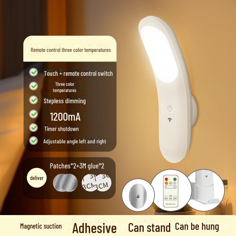 Rechargeable Eye Protection Night Light with Remote Control – Perfect for Mother & Baby Sleep, Magnetic LED for Wardrobe and Bedside Decor.