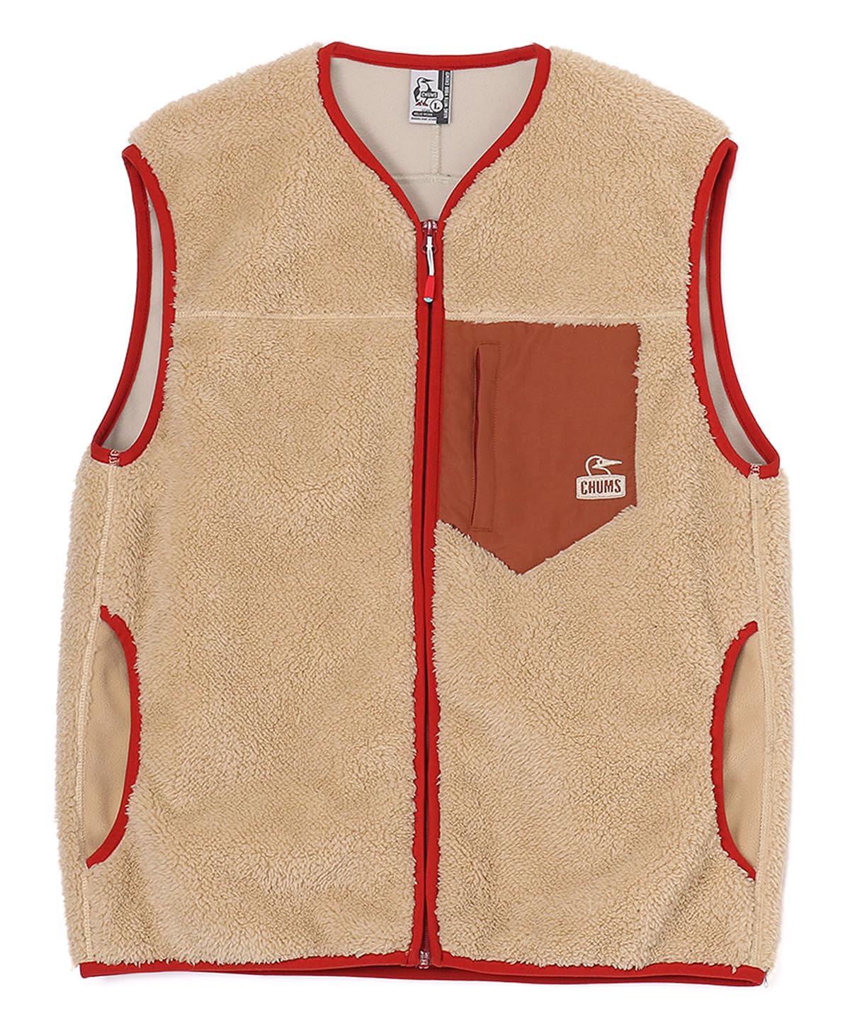 

Жилет CHUMS Bonding Fleece без воротника, размер L, женский, бежевый, бежевый
