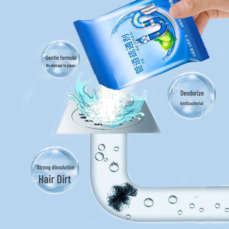 Leistungsstarker Rohrreiniger für Küche & Toilette - Kanaldeodorant & Reiniger