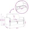 Storage Sofa Set 2 pcs Taupe Polyester
