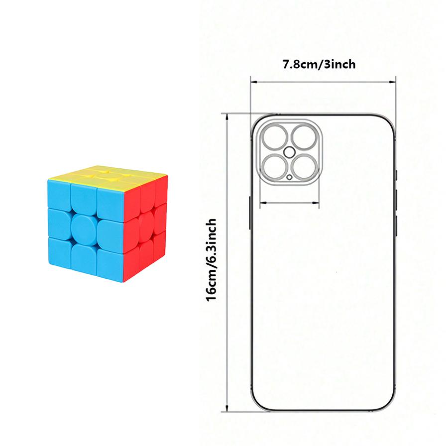 3x3 Speed Cube, MoYu, Stickerless Smooth, 3x3 Standard, Puzzle Toy