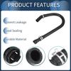 Engine Heater Hose Assembly, HVAC Heater Outlet Pipe No.XL3Z18472AB for Ford F-150 4.6L 2002-2004 for Ford Expedition 1997-2002 Rubber Black, 1 Pc