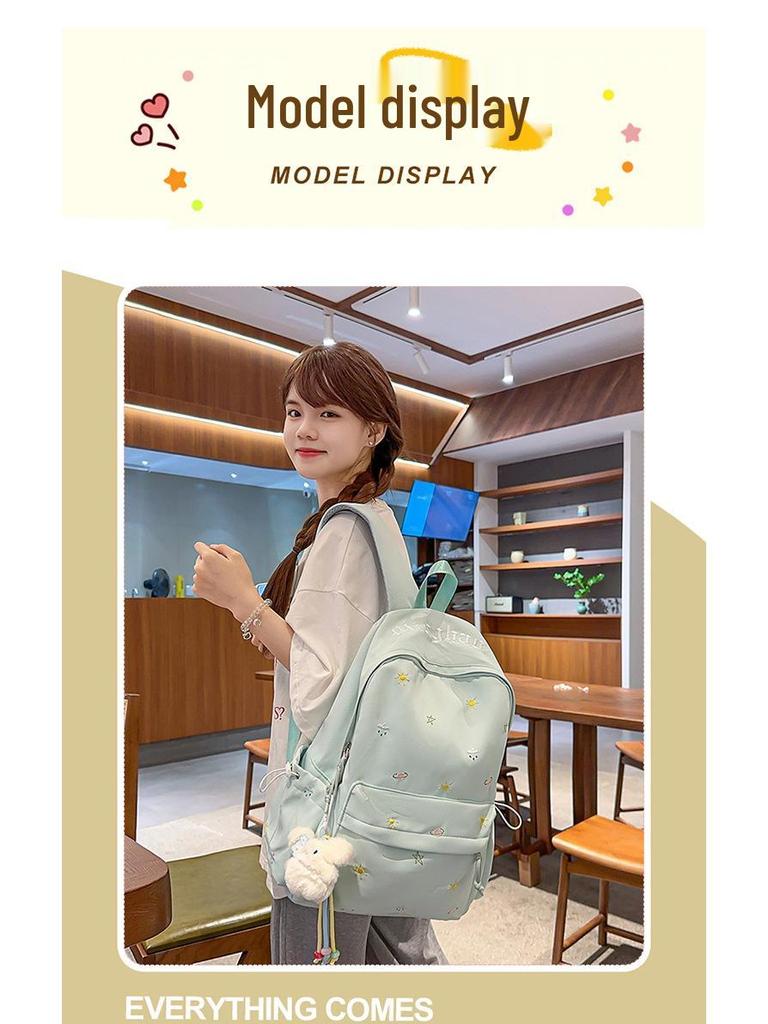 Mochila Grande de Estilo Japonés, Linda y Dulce, para Mujeres Estudiantes