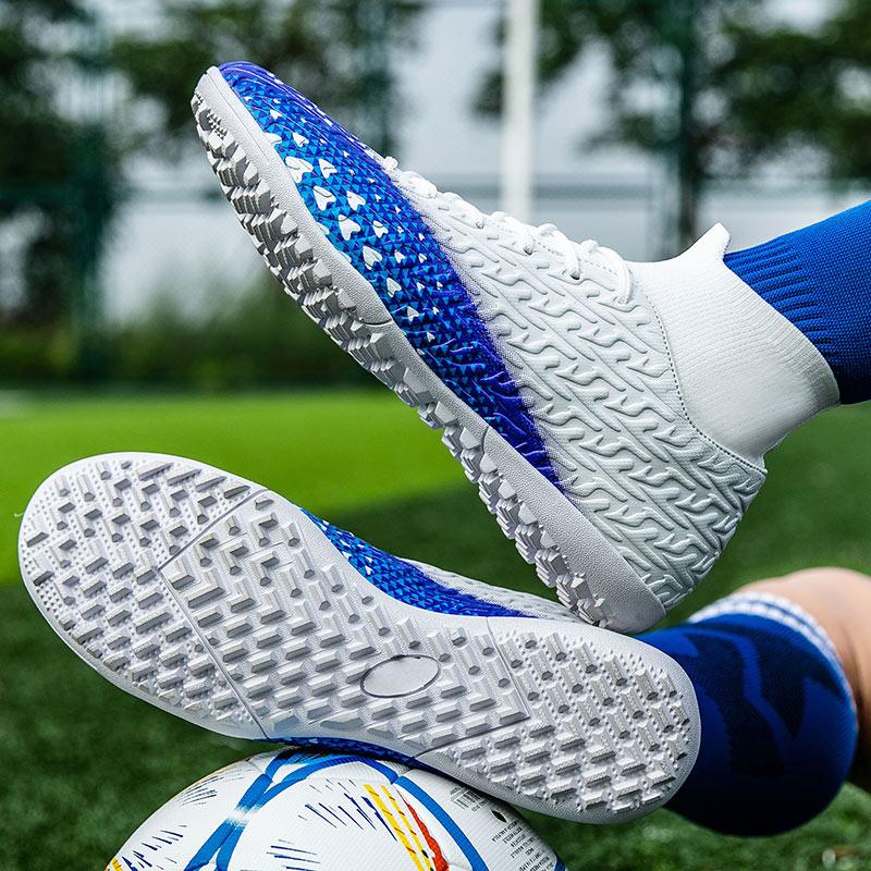 Мужские/женские футбольные бутсы с короткими ногтями и высокими носками — фото 10