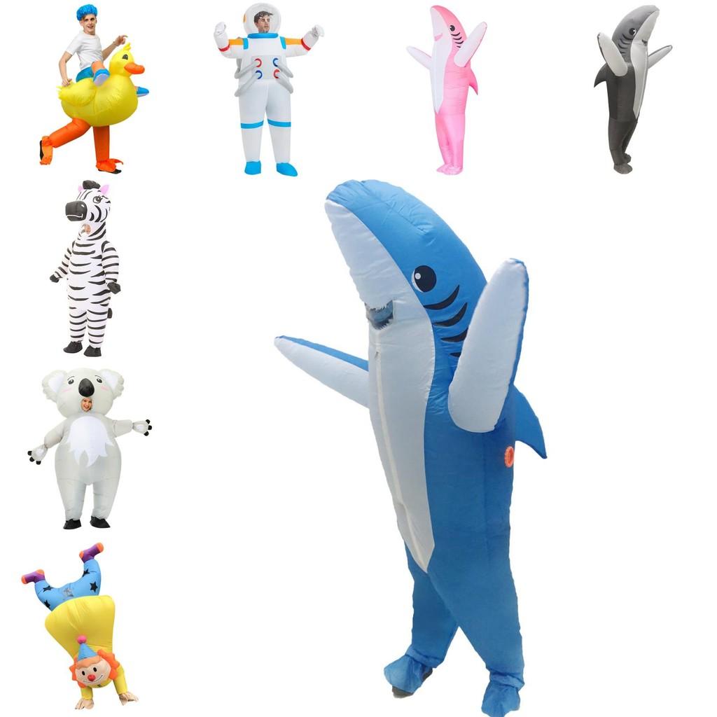 Clown Shark Flamingo Pig Koala Animal Inflatable Suit Cosplay Party Halloween
