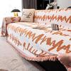 Ins Style Line Printed Sofa Cloth Towel Luxury All-Season Sofa Covers for Living Room Comfortable Anti Dirt Armchair Protector