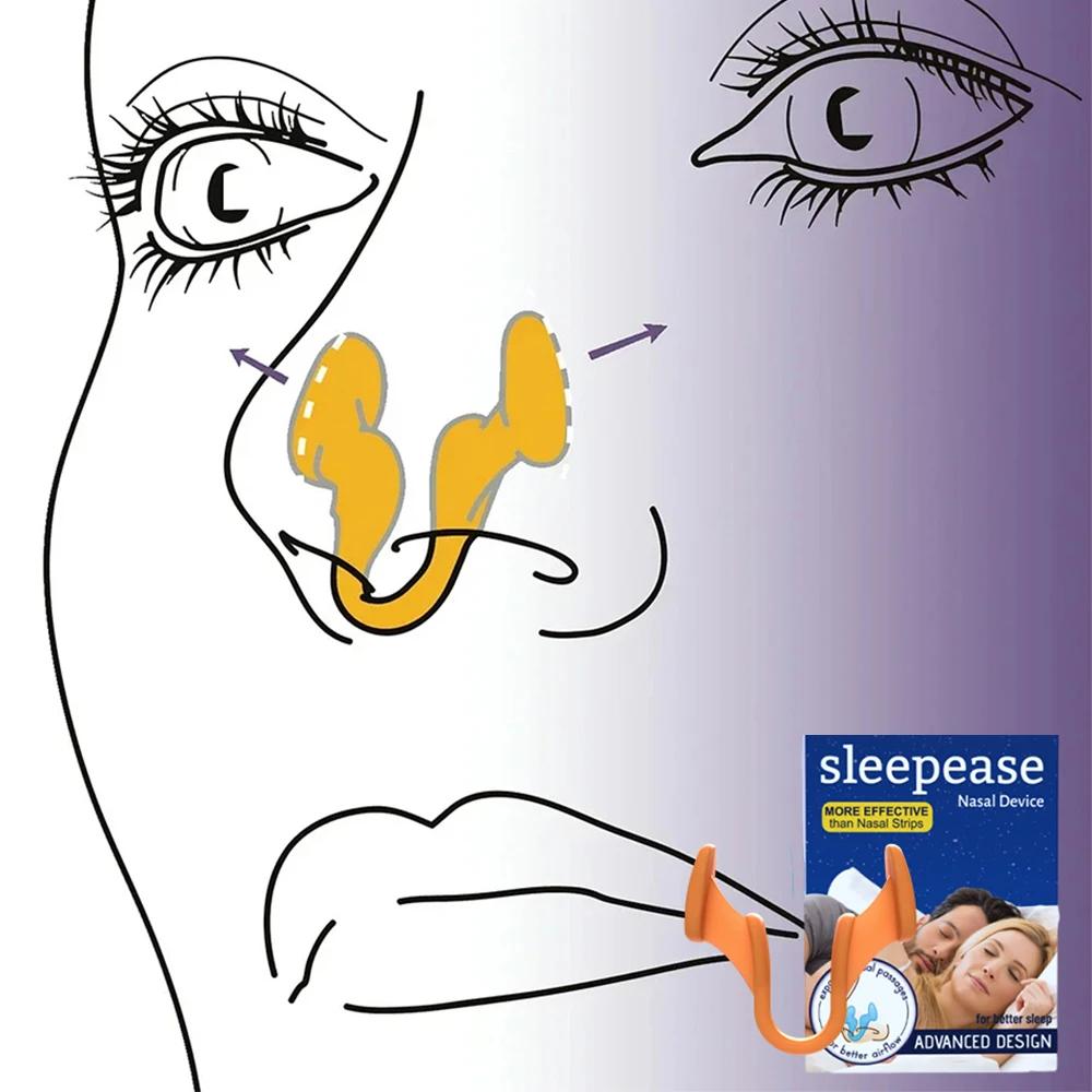 Silicone Nose Clip Anti Snoring Nasal Dilator Stop Snore Aid Easy Breathe Improve Sleeping Rhinitis