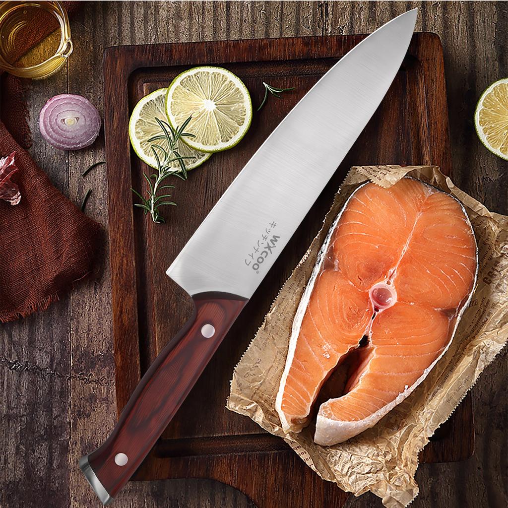 3PCS Professional Japanese Chef Knife Set Fish Fruit Santoku Knife Butcher Boning Meat Cleaver Kitchen Knife