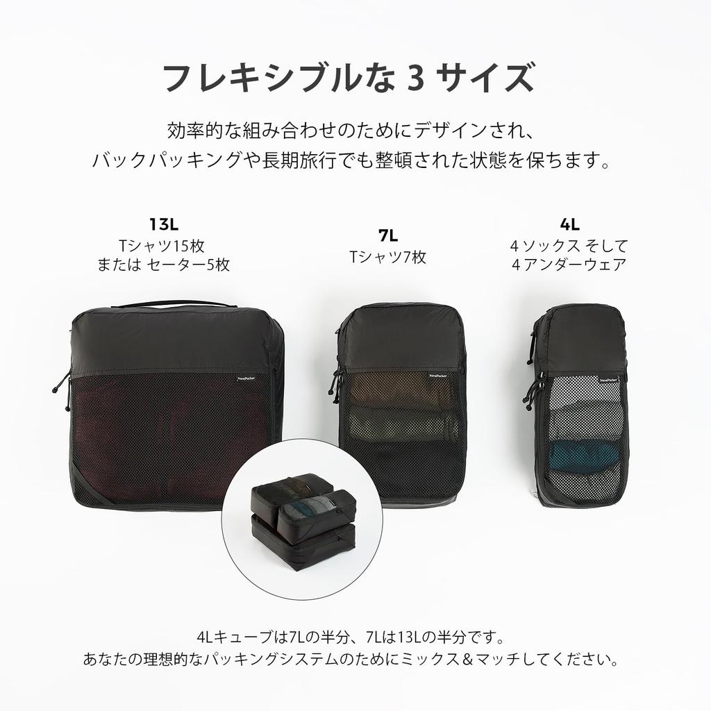 NextPacker Travel Storage YKK Waterproof Travel Shoe Large For Business Convenient Travel Goods Ultra-lightweight Bag, 5-Piece Set, Pouch, Bag,