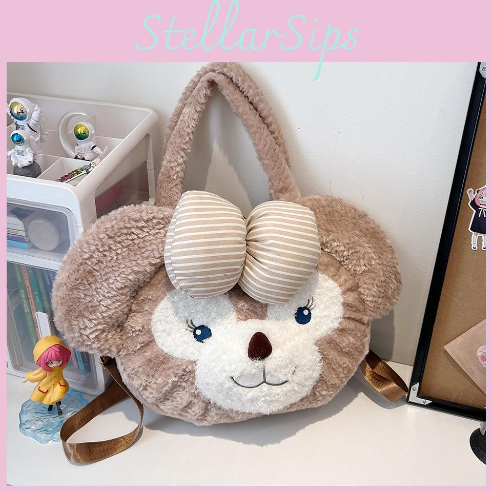 Bowknot Plush Shelliemay Backpack Single Shoulder Underarm Bag Cute Kids Gift