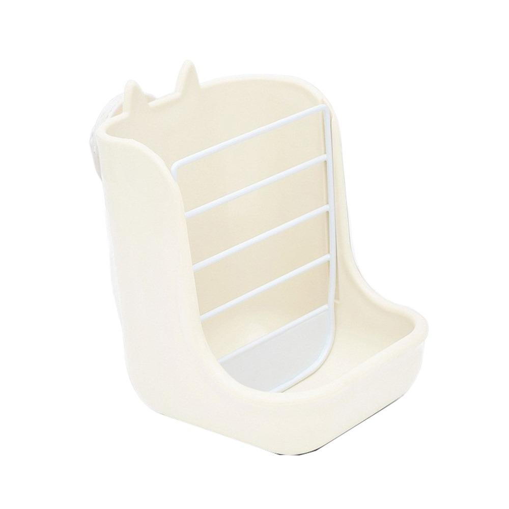 Anti Scratching Rabbit Cage Bowl Fixable 2 in 1 Food Trough Fixed Hay Feeder Holder  Small Animal