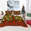 3pcs Christmas Bedding Set, Christmas Tree Decorative Print Duvet Cover and Pillowcases, Breathable Polyester, Machine Washable