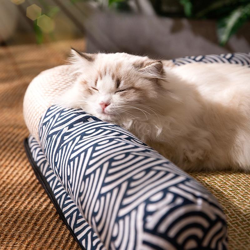 Summer Mat Cool Nest Cat Nest Four Seasons General Purpose Can Be Disassembly and Washing Dog Kennel Breathable Rattan Mat Pet Cat Bed Sleeping Mat