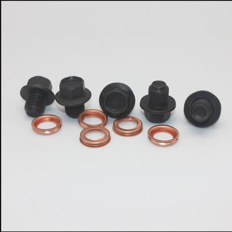 For NISSAN QASHQAI X-TRAIL LIVINA ALTIMA SUNNY TIIDA MARCH MURANO Engine Oil Pan Oil Drain Screw and Pad Copper Gasket