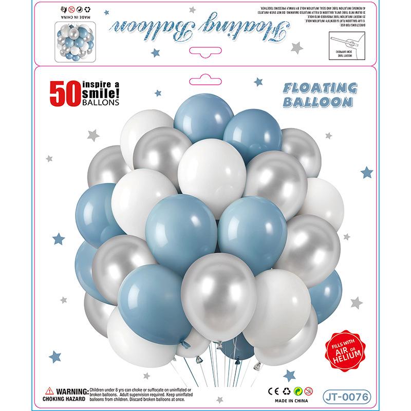 50-teiliges mattes Ballon-Set zur Geburtstagsfeier-Dekoration