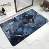 Modern Luxury Style Marble Texture Pattern Bathroom Floor Mat Home Room Toilet Door Mat Absorbent Pad Washable Foot Mat